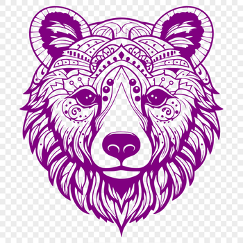 Stunning Bear PNG