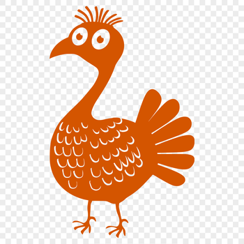 A detailed illustration of a farm animal commonly associated with Christmas.