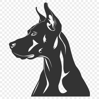 Creative Doberman Pinscher Clipart