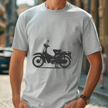 A detailed illustration of a motorcycle, suitable for cutting or laser engraving.
