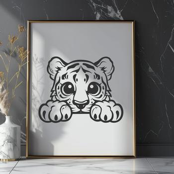 Creative Tiger In SVG & PNG