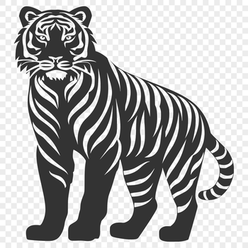 Free Beautiful Big Cat Stencil