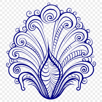 A stylized illustration of a seashell, ideal for seaside-themed designs and projects.