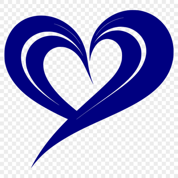 A simple heart shape with clean lines and no background.