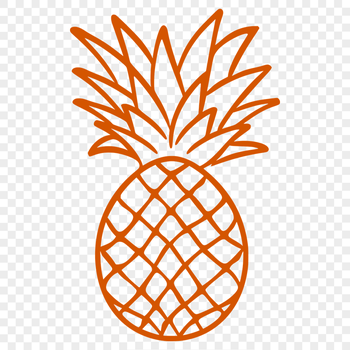 Free Pineapple Drawing