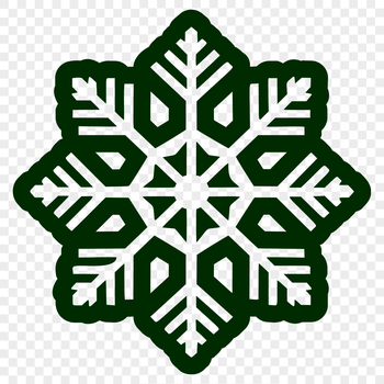 A delicate, intricate snowflake design for crafting and digital projects.
