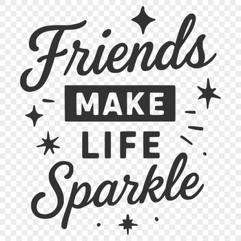 A set of inspiring quotes about the value of true friendship, designed as a vector graphic for easy editing.