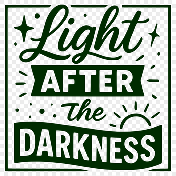 A motivational quote about surviving cancer, designed as a digital vector graphic.
