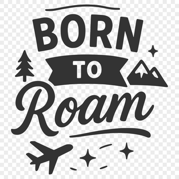 Illustrated vacation quotes for crafting and design projects.