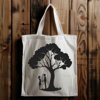 A stylized illustration of a tree with intertwined branches and roots, symbolizing love and connection.