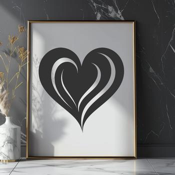 A simple heart shape icon in vector format.
