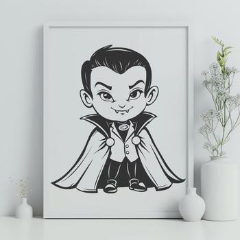 Vampire In SVG, PNG, PDF And DXF Files