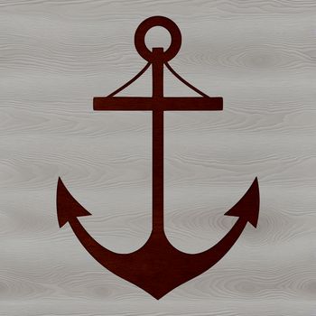 Nautical anchor design in vector format for custom clip art and cutting machine projects.