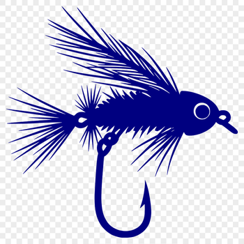 Vector illustration of a fish hook in SVG format for commercial use.