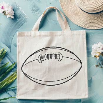 American football ball illustration in vector format