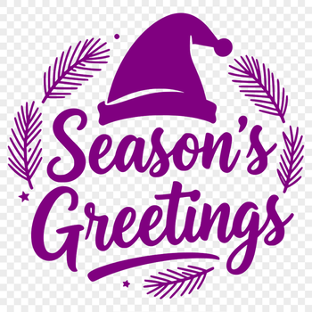 Christmas season greetings vector design featuring decorative text.