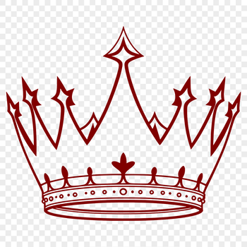A detailed vector illustration of a royal crown.