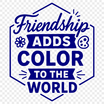A set of inspirational quotes about friendship in clean, modern font.