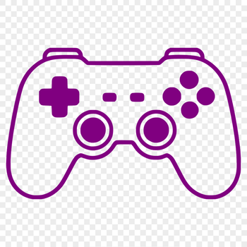 An illustration of a handheld video game console with controls.
