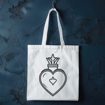 A symbolic representation of the Sacred Heart in a digital vector format.