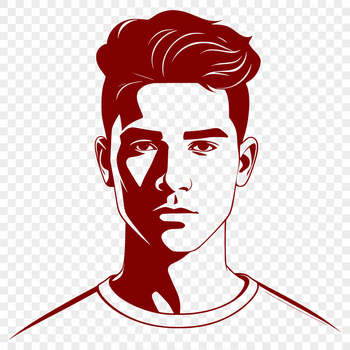 A male figure represented in vector format.