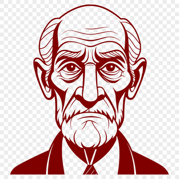 An illustration of a man in a simple style, suitable for graphic design projects.
