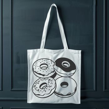 A colorful illustration of a donut on a white background, suitable for vector art and commercial or personal projects.