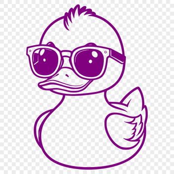 A realistic illustration of a duck in vector format.