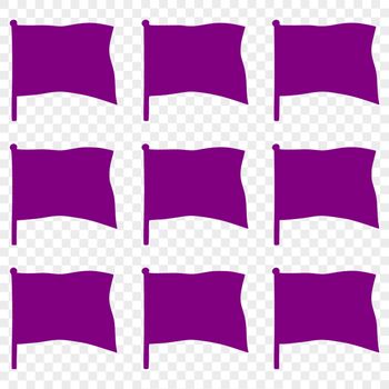 A digital illustration of a [flag] icon in vector format.