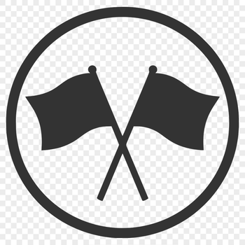 A digital vector illustration of a flag, suitable for cutting machines like Cricut or laser engraving.