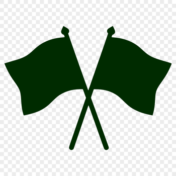 A digital illustration of a flag with intricate details, ideal for vector art and cutting machine use.