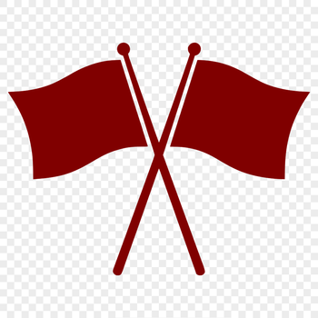 A vector graphic illustration of a flag in various colors, suitable for digital use.