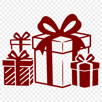 Beautiful Gift Wrap Design A wrapped present with a ribbon on top, ready to be given as a gift.