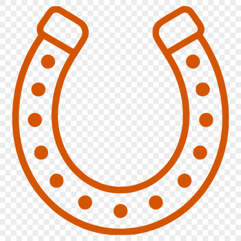 SVG horse shoe for commercial use and cutting machine