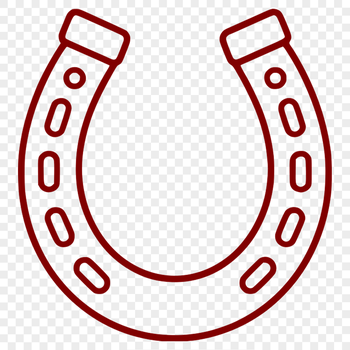 Horse shoe stencil in SVG format for DIY projects