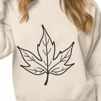 A high-quality, scalable leaf graphic created in vector format.