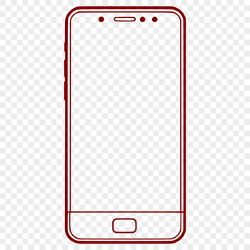 Close-up illustration of a modern smartphone with sleek design and metallic finish.