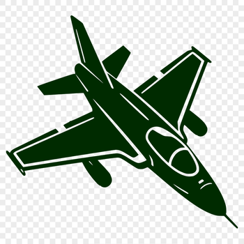 An SVG outline of a passenger plane, suitable for digital cutting and design projects.