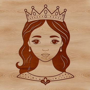 Girl royalty vector art designed for digital use in graphic design projects.