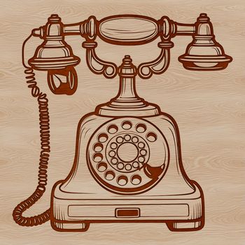 A modern telephone with sleek design, suitable for vector art and digital projects.