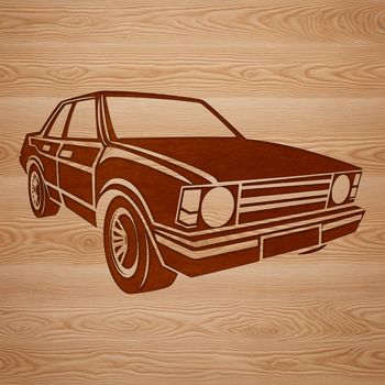 A simple illustration of a car designed as vector art for various digital applications.