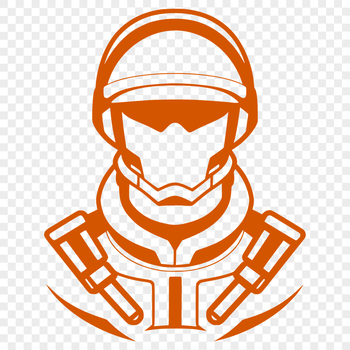 An icon representing a profession or occupation as a man in soldier uniform.