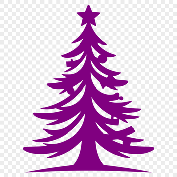 Decorative Christmas tree illustration in a vector format, ideal for commercial use.