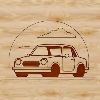 Car design element in vector format.