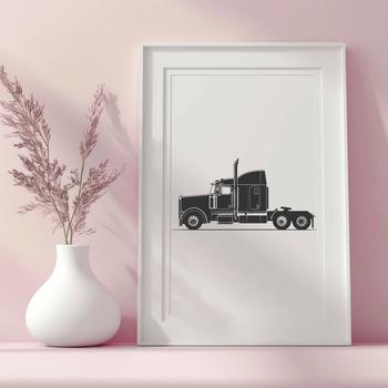 Unique Semi Truck Digital Artwork