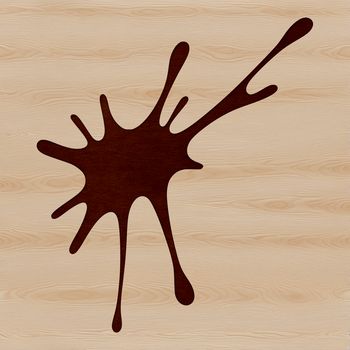 A colorful, irregularly shaped splat illustration designed as vector art.