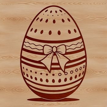 Easter egg illustration in a digital format suitable for cutting machines and vector graphics.