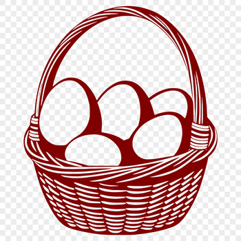Easter egg icon in a simple vector design.