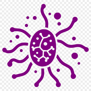 Illustration of a single bacterial cell for vector design projects.