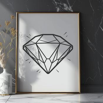 A geometric shape with pointed corners and a symmetrical design.